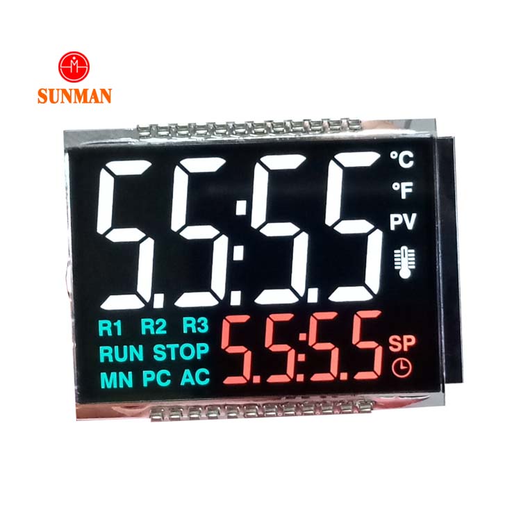 High contrast va temperature thermostat lcd